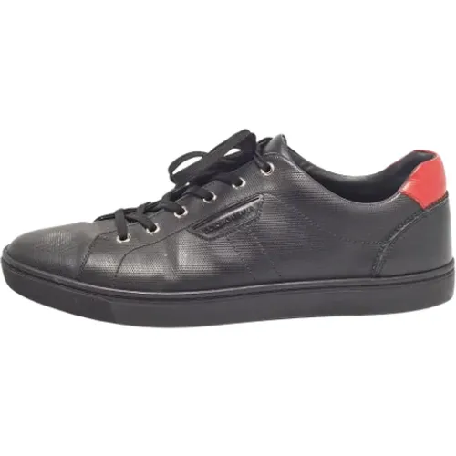 Pre-owned Sneakers, male, , Size: 11 US Pre-owned Leather sneakers - Dolce & Gabbana Pre-owned - Modalova