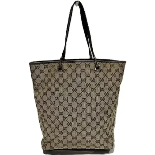 Pre-owned Tote Bags, female, , Size: ONE SIZE Pre-owned Canvas totes - Gucci Vintage - Modalova