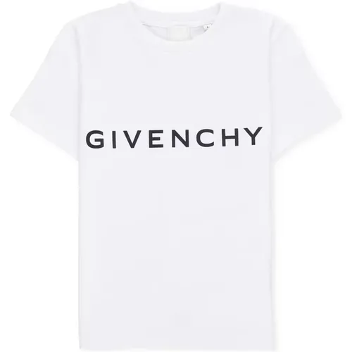 Junior Baumwoll T-shirt Crew Neck Logo - Givenchy - Modalova