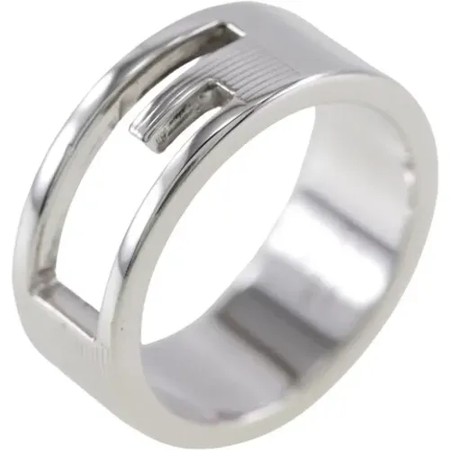 Pre-owned Silver rings , female, Sizes: ONE SIZE - Gucci Vintage - Modalova