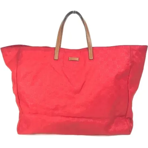 Pre-owned Tote Bags, female, , Size: ONE SIZE Pre-owned Canvas gucci-bags - Gucci Vintage - Modalova