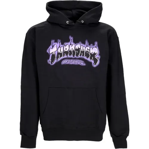 Hoodies, male, , Size: S Airbrush Hoodie /Purple - Thrasher - Modalova