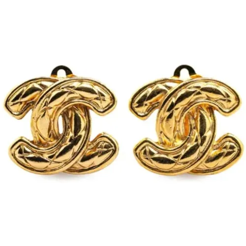 Pre-owned Jewellery, female, , Size: ONE SIZE Pre-owned Metal earrings - Chanel Vintage - Modalova