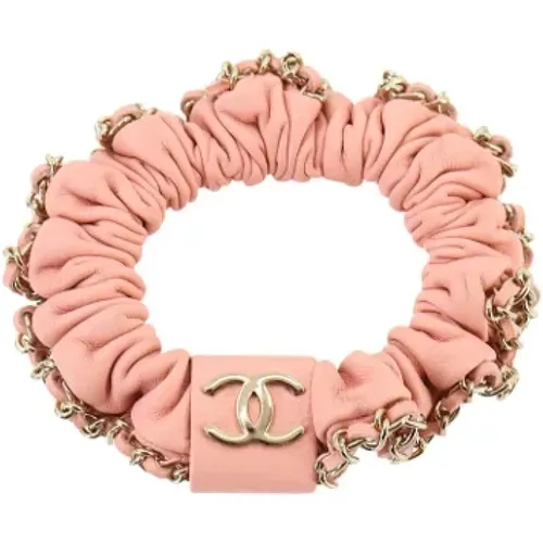 Pre-owned Accessories, female, , Size: ONE SIZE Pre-owned Leather hair-accessories - Chanel Vintage - Modalova