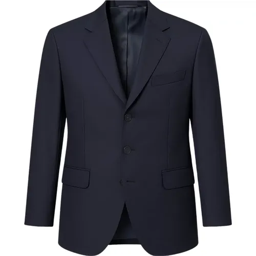 Formal Blazers, male, , Size: 4XL Navy Tailored Men's Jacket - Loro Piana - Modalova