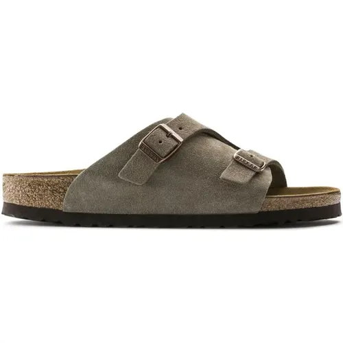 Taupe Zurich Sandals , male, Sizes: 6 UK - Birkenstock - Modalova