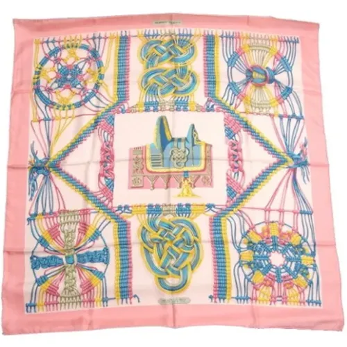 Pre-owned Scarves, female, , Size: ONE SIZE Pre-owned Silk scarves - Hermès Vintage - Modalova