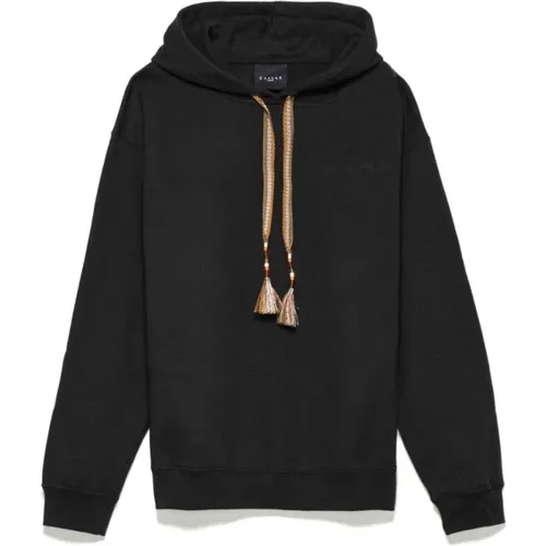 Long Sleeve Hooded Sweatshirt with Embroidery , male, Sizes: XL, L, S, M - Gaëlle Paris - Modalova
