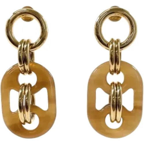 Pre-owned Jewellery, female, , Size: ONE SIZE Pre-owned Metal earrings - Hermès Vintage - Modalova