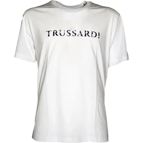 T-Shirts , Herren, Größe: L - Trussardi - Modalova