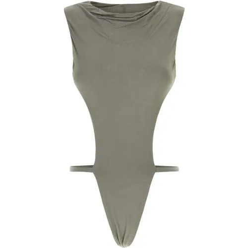 Stretch Viscose Valve Bodysuit , female, Sizes: S, L, XS, M - Entire Studios - Modalova