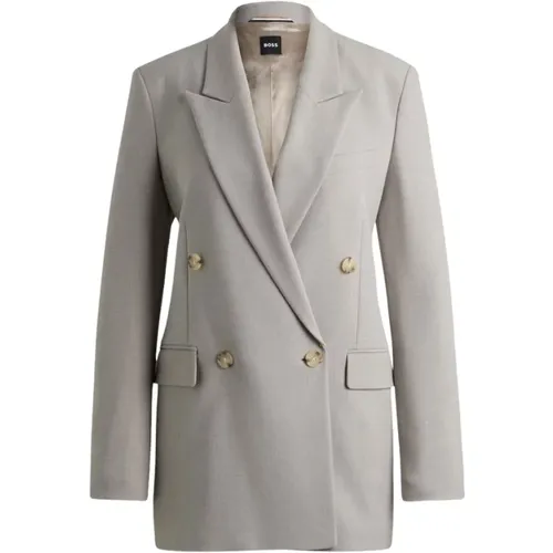 Elegant Double-Breasted Blazer , female, Sizes: M, L, S - Hugo Boss - Modalova