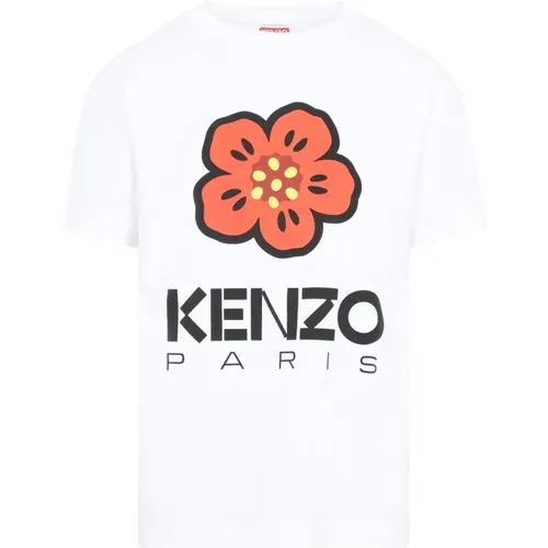 Cotton Loose T-Shirt with Boke Flower , female, Sizes: M, XS - Kenzo - Modalova