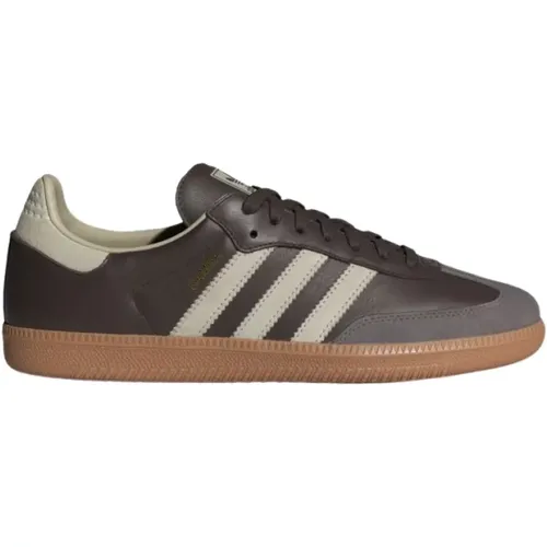 Sneakers, male, , Size: 8 1/2 US Samba Leather Sneakers - Adidas - Modalova