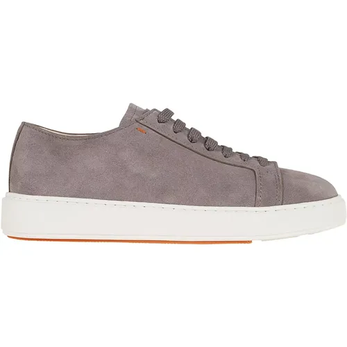 Grey Sneakers Ss24 , male, Sizes: 6 1/2 UK, 7 1/2 UK, 8 1/2 UK, 6 UK, 7 UK - Santoni - Modalova