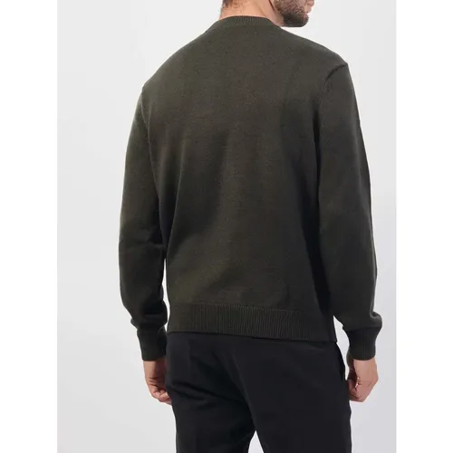 Grüner Basic Rundhalsausschnitt Pullover , Herren, Größe: XL - Emporio Armani - Modalova