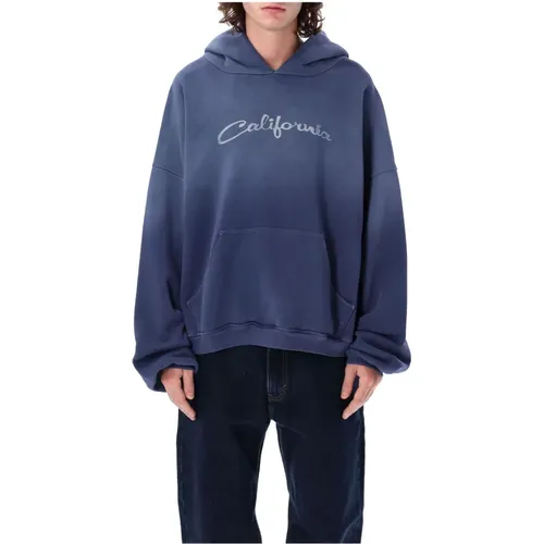 California Navy Strickware AW24,Gemütlicher California Hoodie Sweatshirt - ERL - Modalova