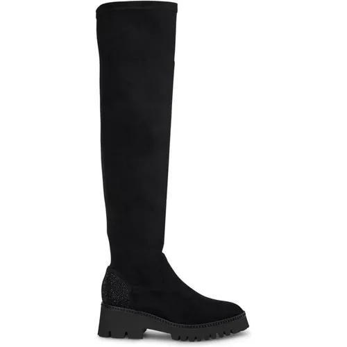 Round toe high boot , female, Sizes: 9 UK, 4 UK, 2 UK, 8 UK, 6 UK, 3 UK, 5 UK, 7 UK - Alma en Pena - Modalova