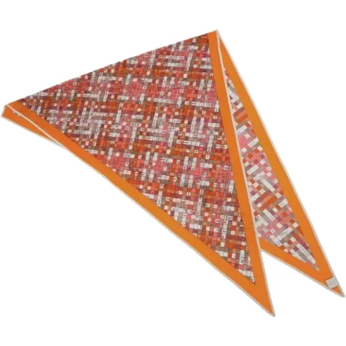 Pre-owned Scarves, female, , Size: ONE SIZE Pre-owned Silk scarves - Hermès Vintage - Modalova