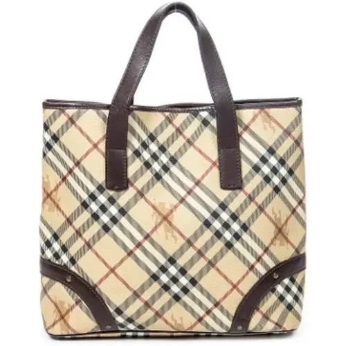 Pre-owned Tote Bags, female, , Size: ONE SIZE Pre-owned Coated canvas handbags - Burberry Vintage - Modalova