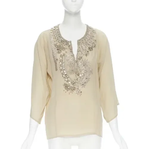 Pre-owned Silk tops , female, Sizes: S - Oscar De La Renta Pre-owned - Modalova