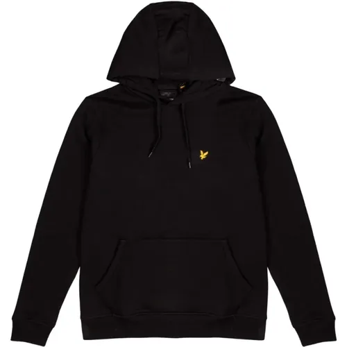 Schwarzer Pullover Ml1139V Jet , Herren, Größe: L - Lyle & Scott - Modalova