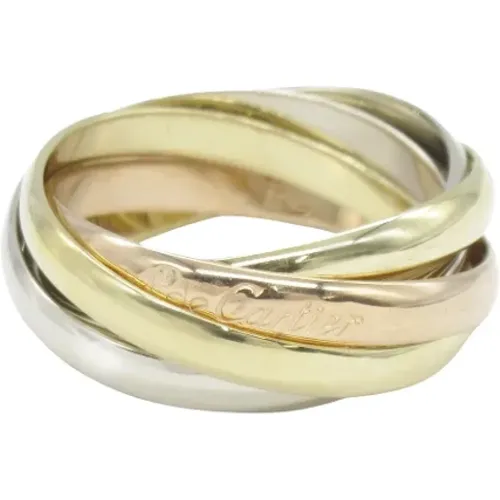 Pre-owned Jewellery, female, , Size: ONE SIZE Pre-owned White Gold rings - Cartier Vintage - Modalova