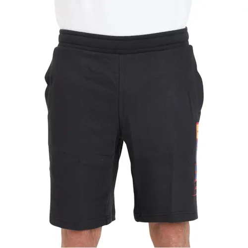 Schwarze Logo Shorts , Herren, Größe: S - Puma - Modalova