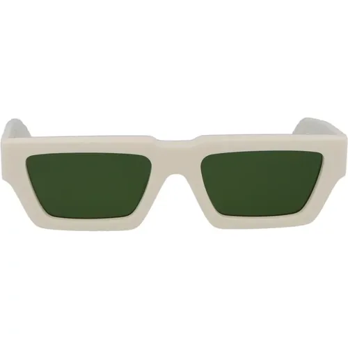 Off , Sunglasses, unisex, , Size: 54 MM Manchester Sunglasses for Men - Off White - Modalova