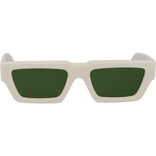Off , Manchester Sonnenbrille für Männer , unisex, Größe: 54 MM - Off White - Modalova