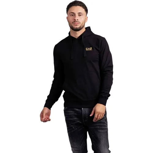 Core Identity Hoodie /Gold , male, Sizes: M - Emporio Armani - Modalova