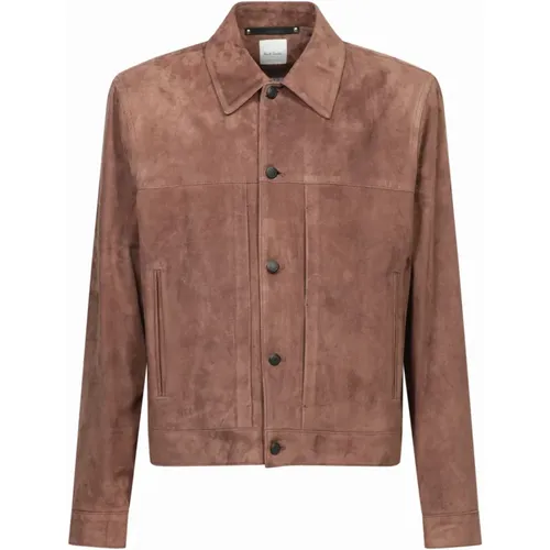 Luxurious Leather Jacket Aw24 , male, Sizes: M, XL, L, S - PS By Paul Smith - Modalova