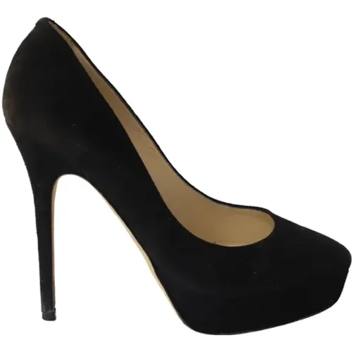 Pre-owned Pumps, female, , Size: 8 1/2 US Pre-owned Suede heels - Jimmy Choo Pre-owned - Modalova