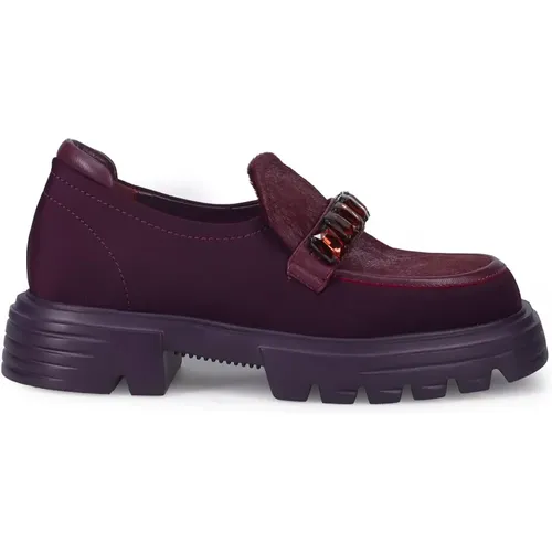 Lila flache Schuhe mit leichter Gummisohle , Damen, Größe: 38 EU - Jeannot - Modalova