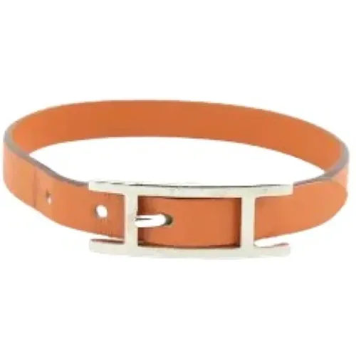 Pre-owned Jewellery, female, , Size: ONE SIZE Pre-owned Leather bracelets - Hermès Vintage - Modalova