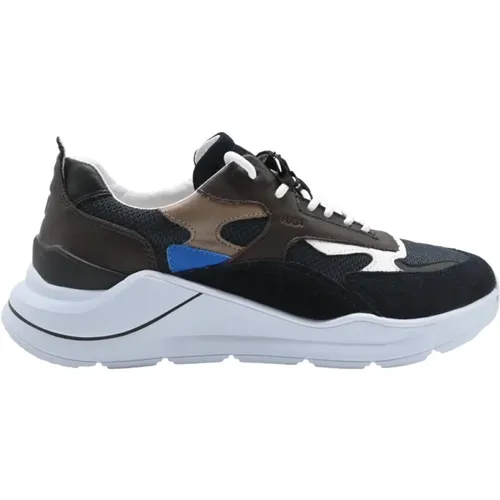 Blue-Brown Workshop Sneakers , male, Sizes: 8 UK, 7 UK, 10 UK, 9 UK - D.a.t.e. - Modalova