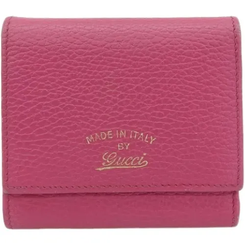 Pre-owned Wallets, female, , Size: ONE SIZE Pre-owned Leather wallets - Gucci Vintage - Modalova