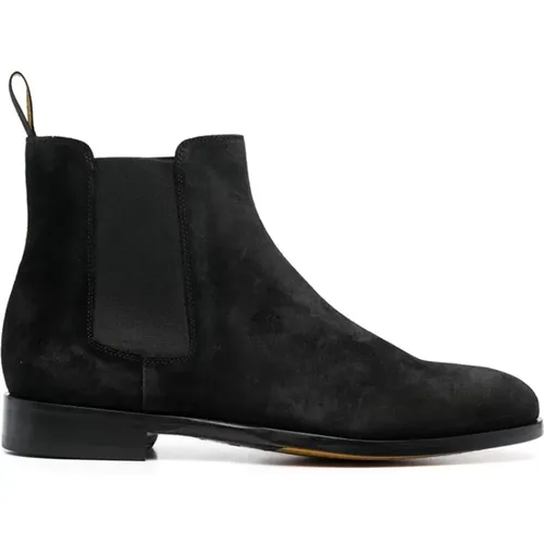 Nero Suede Chelsea Boot , male, Sizes: 7 1/2 UK - Doucal's - Modalova