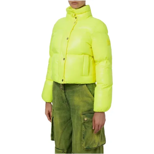 Women`s Quilted Puffer Coat , female, Sizes: XL - Elisabetta Franchi - Modalova