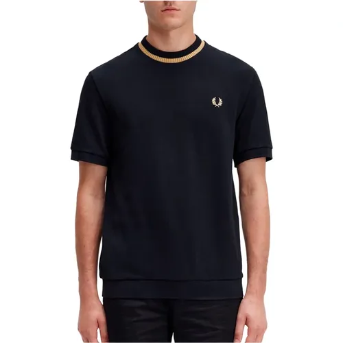 Kurzarm T-Shirt , Herren, Größe: S - Fred Perry - Modalova