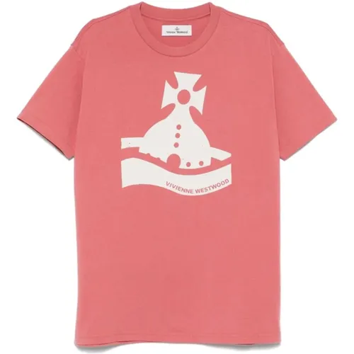 T-Shirts, unisex, , Size: 2XL T-shirts and Polos with Orb Logo Print - Vivienne Westwood - Modalova