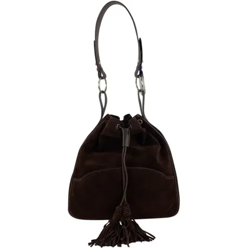 Pre-owned Shoulder Bags, female, , Size: ONE SIZE Pre-owned Suede shoulder-bags - Ralph Lauren Pre-owned - Modalova