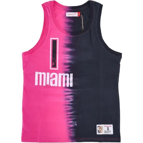 Sportswear, male, , Size: XL NBA Tie Dye Tank Chris Bosh - Mitchell & Ness - Modalova