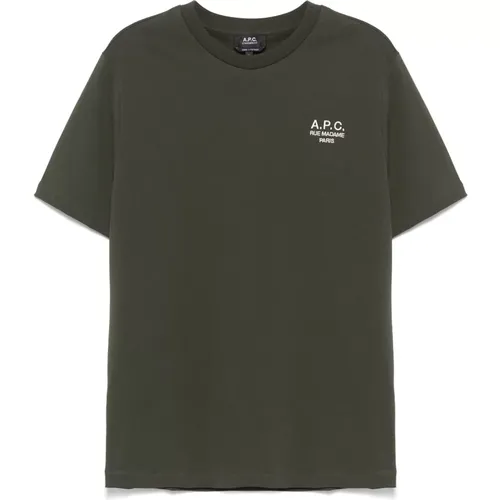 T-Shirts, male, , Size: M Cotton T-Shirt - A.p.c. - Modalova