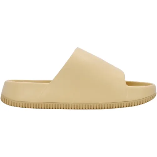 Sliders, female, , Size: 10 1/2 US Calm Slide Sesame Slippers - Nike - Modalova