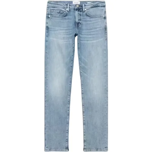 Slim Straight Leg Jeans , Herren, Größe: W38 - Frame - Modalova