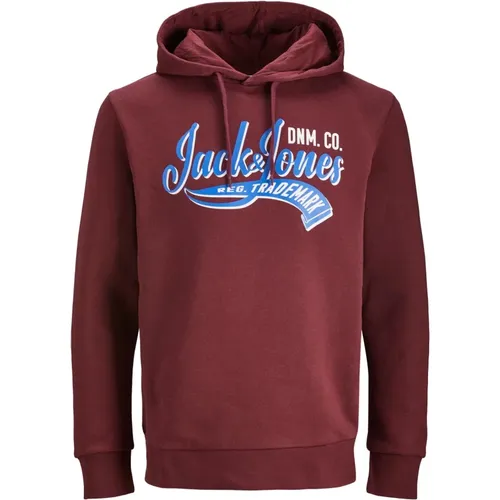 Logo Hoodie Sweatshirt , Herren, Größe: L - jack & jones - Modalova