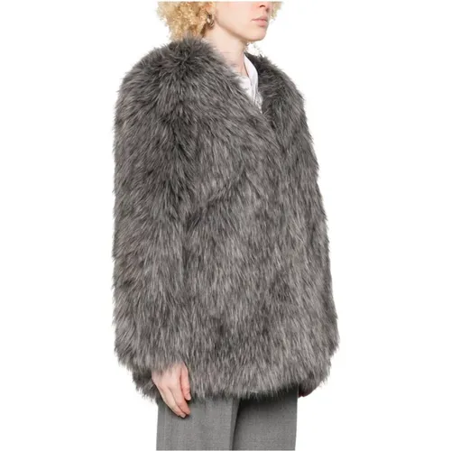 Faux Fur & Shearling Jackets, female, , Size: L Faux Fur Jacket - Thelaurent - Modalova