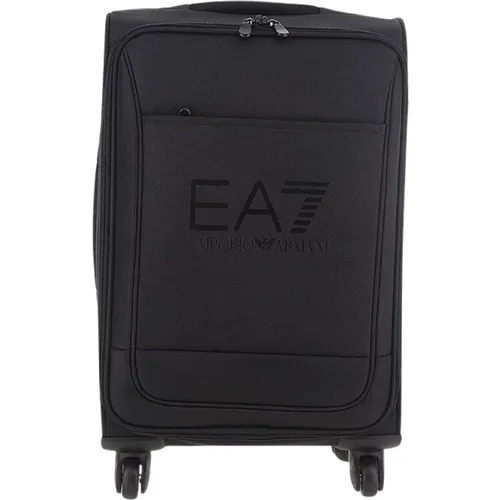 Cabin Bags, male, , Size: ONE SIZE Men's Bags Trolley Noos - Emporio Armani EA7 - Modalova