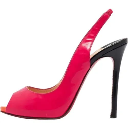 Pre-owned Leather heels , female, Sizes: 4 1/2 UK - Christian Louboutin Pre-owned - Modalova